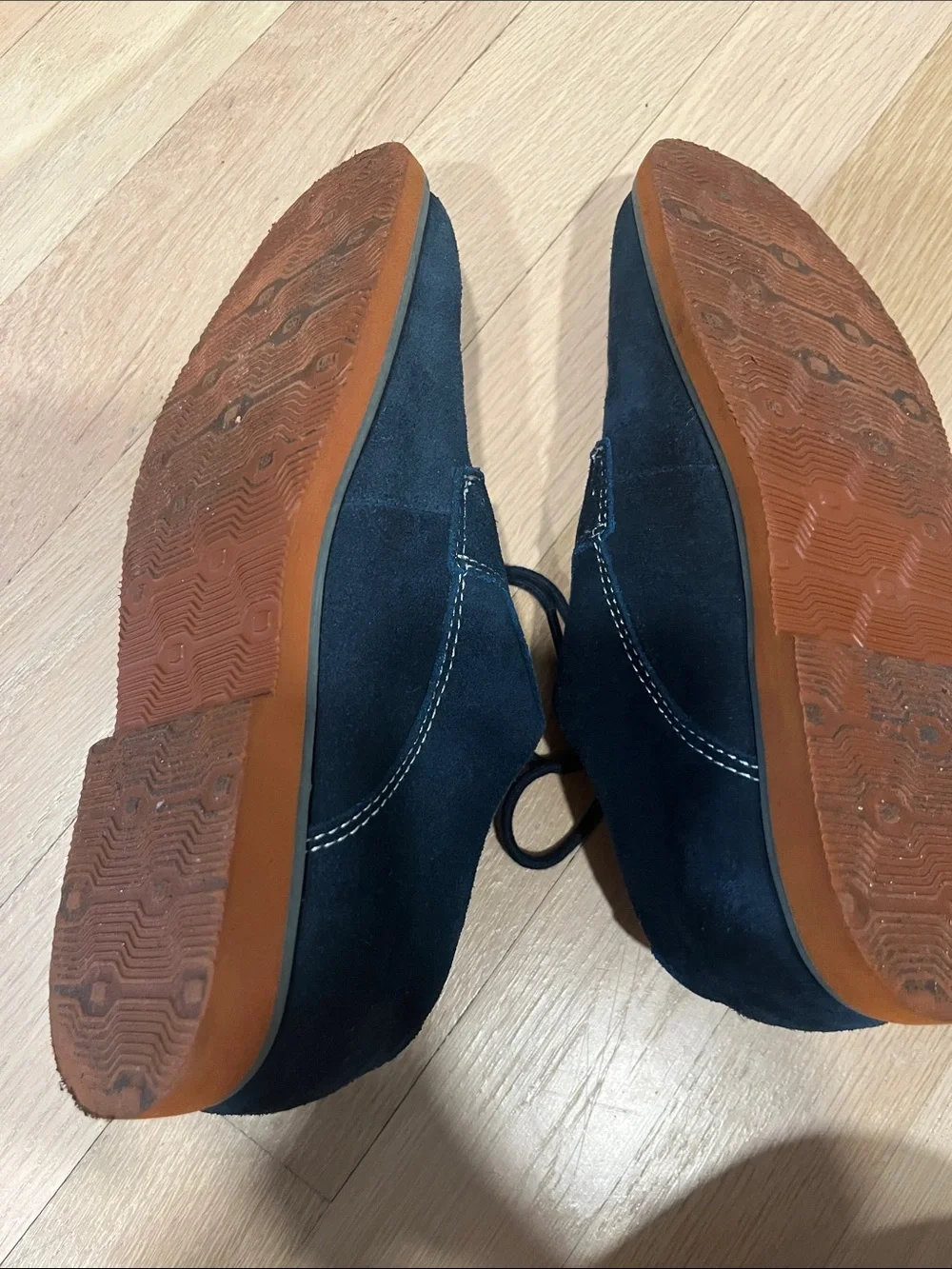 Florsheim Navy Suede Derby Shoes